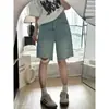 Shorts de mezclilla rotos para mujer, estilo delgado de verano, para chicas de talla grande, de cintura alta, holgados, adelgazantes, de pierna ancha recta, shorts de longitud media de moda