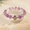 Pulsera de Cristal con Perlas de Cristal Natural Optimizada Pulsera Versátil de Nicho Joyería de Moda de Lujo Ligero Venta al por Mayor para Mujeres