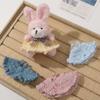Bonita falda de encaje de mohair tejida a ganchillo, muñeca hecha a mano para decoración, accesorios al por mayor