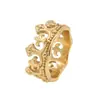 R0007-NK17 joyería de comercio exterior corona romana antigua anillo vintage de acero de titanio anillo de personalidad para hombres y mujeres