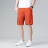 Shorts de Playa Casuales de Algodón Puro de Moda para Hombre Shorts Florales Shorts de Cinco Puntos Marca de Moda Moda Casual Shorts Lisos de Color Sólido