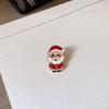 Broche navideño original con diseño de alce de Papá Noel, ideal como bolsa de regalo navideña para estudiantes, hombres y mujeres.