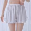 Pantalones de Seguridad Blancos para Mujer Antirozaduras Ropa Ligera Verano Delgados Cintura Alta Encaje Seda de Hielo Sueltos Culottes Inferiores Shorts
