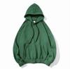 Klan azul 400g chalecos con capucha pesados de otoño e invierno forrados de vellón color sólido casual gruesa sudadera deportiva para hombres y mujeres