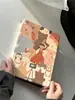 Boneca Cartoon Menina Adequada para Capa Protetora de Tablet iPad Pro com Suporte Giratório Air Mini com Slot para Caneta 10ª Geração