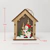 Suprimento Transfronteiriço Artesanato de Madeira de Natal Iluminação Casa Iluminação Cabana Pingente Decorações de Árvore de Natal
