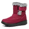 Botas de Nieve Altas de Gran Tamaño Transfronterizas Populares en Temu de Terciopelo Engrosado Zapatos de Algodón para Hombres y Mujeres, Botas de Algodón Cálidas de Invierno para Mujeres
