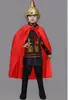 Traje Antigo Infantil Armadura do General Zhao Zilong, Uniforme de Soldado da Guarda Antiga de Mulan, Armadura, Trajes de Performance Masculino e Feminino
