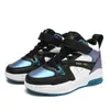 Zapatillas deportivas para niños Jinjiang, zapatillas blancas para niños, zapatillas de baloncesto de caña alta para niños mayores, zapatillas casuales de skate, zapatillas de moda estilo chino