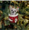Navidad Transfronteriza Lindos Calcetines de Navidad Perro Árbol de Navidad Decoración Colgante Regalo Creativo Festivo