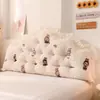 Cojín de cabecera estilo crema para dormitorio estudiantil, respaldo de cama suave para dormitorio, protector de cintura anti-colisión para tatami, respaldo grande