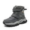 Invierno 2026 Nuevo Estilo Felpa Cálida Zapatos de Algodón para Niños a Media Pantorrilla Noreste Espesados Botas de Nieve Antideslizantes para Niños