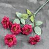 Fábrica de Origen 5 Cabezas Flor de Rosa Artificial de Colores Accesorios de Decoración de Pared de Flores para Auditorio de Bodas Hogar DIY Arreglo Floral Venta al por Mayor