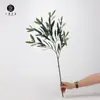 Ventas Directas de Fábrica Hojas de Olivo Simuladas con Fruta Rama Única Material de Hoja Planta Escandinava Decoración Habitación Modelo Material para Arreglo Floral del Hogar