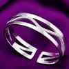 Lin FA joyería de plata plata de ley s999 pulsera de plata para mujer música de baile pulsera ancha de moda estilo coreano para mujer más vendida