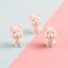 Mini Cachorro Lindo Micro Paisaje Resina Perro Dibujos Animados Creativo Micro Paisaje Adornos Llavero DIY Decoración