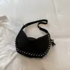 Bolsa transversal casual estilo coreano, cor sólida, formato de bolinho, alta moda, nova bolsa de ombro para trabalho e deslocamento, outono de 2026