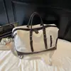 Bolsa de Lona Transfronteriza para Fitness y Viajes, Bolsa de Abordaje para Viajes al Aire Libre, Compartimento Independiente para Zapatos, Bolsa de Carrito, Bolso de Mano Neutro