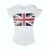 Ropa para Mujer Camiseta Casual de Verano Estilo Harajuku Ins Retro Europeo y Americano Transfronteriza Estampada Ajustada de Manga Corta Pulóver Corto