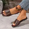 Chanclas para Mujer, Sandalias Planas de Dedo para Verano, Zapatos de Playa, Pantuflas Antideslizantes, Entrega en 48 Horas