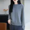 Camiseta base gruesa y cálida de otoño e invierno transfronteriza con diseño de ganchillo, top tipo suéter para mujer con ambiente de estilo francés, hecho de hilo de algodón puro