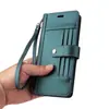 Adecuado para Funda de Teléfono Móvil tipo Cartera para Iphone16E Almacenamiento de Tarjetas Multifunción Tapa Plegable 16Promax Correa Cubierta Protectora