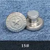 Botón de Jeans Metálico Redondo de Palanca para Pantalones de Mujer, Sin Coser, Sin Clavo, Accesorios de Sujetador para Ajuste de Cintura