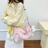 Bolsa de Lona de Gran Capacidad Estilo Coreano para Mujer 2026 Verano Nuevo Bolso Dopamina para Axila Bolso de Hombro Cruzado para Viajes
