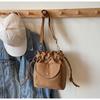 2026 Nuevo Bolso de Hombro de Lona Plegado con Cordón Estilo Coreano para Mujer, Bolso Cruzado de Nicho a la Moda, Bolso Versátil Casual para Teléfono Móvil