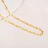 Collar de Cadena Sola Color Plata Cadena de Plata Esterlina 925 Clavícula Fina Chapada Color Oro 18K Chapado en Oro Cadena para Clavícula de Mujer sin Decoloración
