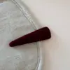 Diadema Estrecha de Tela de Lana de Color Puro Estilo Coreano Otoño e Invierno Elegante Versátil Sencilla Para Salir Suave Diadema Pasador Accesorios para el Cabello