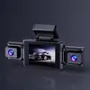 Grabadora de Conducción Transfronteriza con Cuatro Lentes, Visión Nocturna de Alta Definición 1080P, Grabación Cuatro Canales y Pantalla Simultánea, Grabadora DVR de Cuatro Canales para Coche