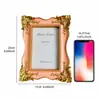 Porta-Retrato de Resina Criativo com Relevo Estilo Francês Suporte de Exibição de Resina Multicolorido Estilo Europeu Itens de Decoração para Casa Porta-Retrato para Sala de Modelos 6 polegadas