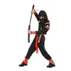 Disfraces de Halloween Día del Niño Disfraces de Ninja Negro Dorado Maquillaje Disfraces de Baile B-0125