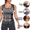 Chaleco de neopreno cruzado para mujer, ajustado, para la cintura, moldeador de cintura, chaleco sauna fitness, faja