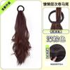 Rabo de Cavalo Lateral Trançado Cabelo Artificial Feminino Cabelo Longo Celebridade da Internet Presilha Alta Baixo Rabo de Cavalo Duplo Lateral Cabelo Artificial Trançado Novo Estilo Chinês