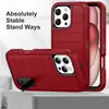 Funda de teléfono Amazon a prueba de tres impactos, serie Apple Air, diseño de cobertura total con un soporte invisible, 3 en 1, adecuada para iPhone 18