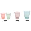 Pincai bote de basura de plástico anillo de presión cubo de artículos diversos cubo de limpieza papelera de oficina cubo sanitario para inodoro 5528