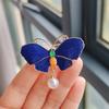 Broche de mariposa esmaltado de alta gama para mujer Corea del Sur moderno combinable elegante ramillete traje suéter accesorios