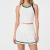 Sutiã Esportivo Colete em I à Prova de Choque Transfronteiriço Feminino Completo Cor Contrastante Roupa para Fitness Corrida Yoga Conjunto Verão
