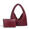 Moda Europeia e Americana Grande Capacidade Bolsa Tecida à Mão Bolsa Bolinho Bolsa Meia-Lua Minimalista Avançado Bolsa de Axila Bolsa de Ombro