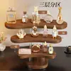 Estante de Almacenamiento de Perfumes de Escritorio, Estante de Exhibición de Escalera Acrílico para Cosméticos y Labiales de Tocador, Estante de Almacenamiento Decorativo para Entrada