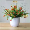 Lindas Plantas Decorativas Pequenas em Vasos Flores de Plástico Flores Artificiais Conjunto de Flores de Simulação Decoração de Bonsai Sala de Estar Casa Arranjo Floral Plantas em Vasos