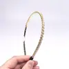 Tiara de Corrente de Cristal Coreana, Faixa de Cabelo Feminina Simples e Elegante, Acessório de Cabelo para Domar Fios Soltos, Acessório de Cabelo Versátil, Design Popular de Corrente