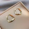 Brincos Franceses Feminino Outono e Inverno Fivela de Orelha Brincos Elegantes Brinco de Nicho 2021 Nova Moda Ear Studs Advanced Sense Brincos