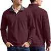 Sudadera deportiva con cuello alto de jacquard texturizado para hombre, importación TK estilo americano, primavera y otoño, con bolsillo con cremallera