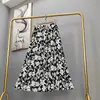 Falda de algodón y seda para mujer verano Nueva holgada talla grande mujeres embarazadas pueden usar falda exterior casual del sudeste asiático delgada