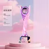 Novo design de troféu estrela de cinco pontas em resina banhada criativa para premiações em eventos esportivos, reuniões anuais e atividades para funcionários de destaque - atacado