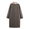 Moda Femenina Transfronteriza Europea y Americana Nueva Otoño e Invierno 2025 Chaqueta de Piel Artificial de Doble Cara de Dos Usos W025 11929