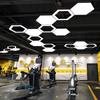 Lámpara Colgante LED para Oficina, Forma Hexagonal Irregular, Gimnasio, Cafetería de Internet, Supermercado, Luz de Diseño Modular, Forma de Y, Alta Reproducción Cromática